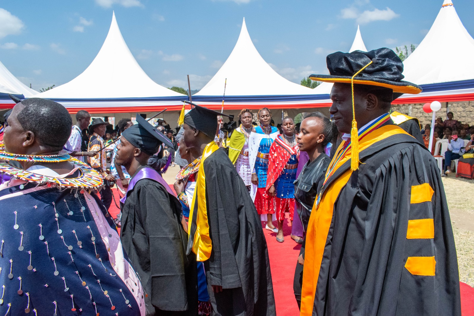Procession celebrating culture and achievement